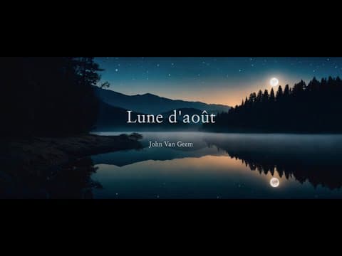 John Van Geem | Lune d'août | 2024 by John Van Geem